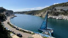 Première étape du Pro Sailing Tour à Bonifacio, en Corse.