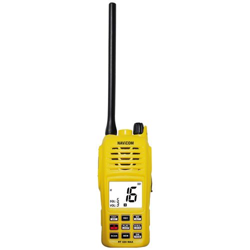 VHF portable RT420DSC-MAX - 6W - Etanche IPX 8 et flottante - GPS et DSC -  VHF Marines Portables - Navicom - Toute l'électronique marine