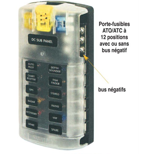 ATC 1x Voiture Porte-Fusibles Plates Atc Ato 3,5mm ² Max 40 A Fusible Hifi 